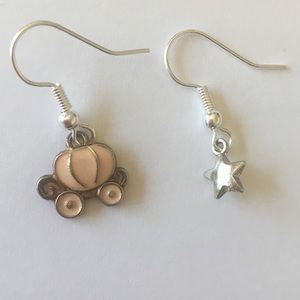asymmetrical cinderella earrings